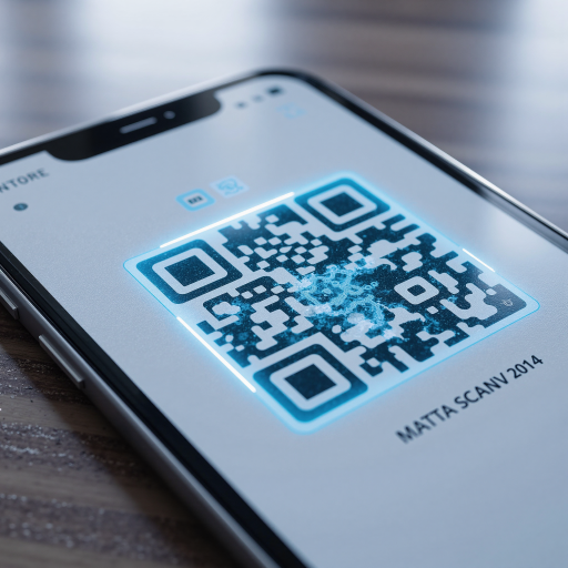 公司商务合作微信二维码，黑色边框，白色背景，方块状二维码图案